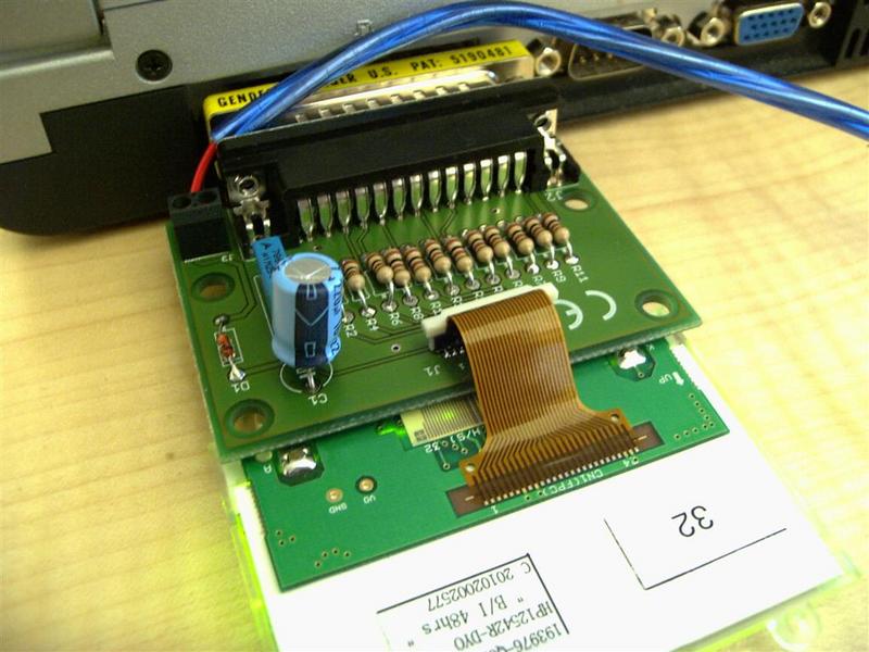 Ansteuerplatine (parport) zum LCD-Modul Hyundai HP12542R-DYO