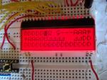 3zeiliges LCD mit rotem Backlight